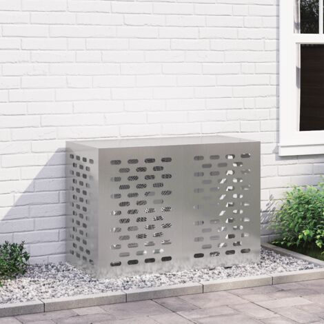 Housse de climatiseur Argent 100 x 50 x 70 cm Acier inoxydable vidaXL