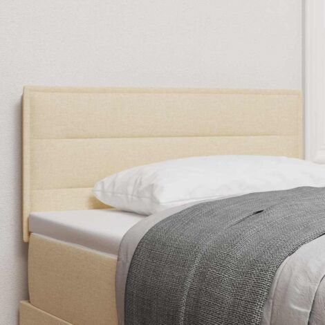 Tête de lit avec tête de lit Crème 90 cm tissu vidaXL