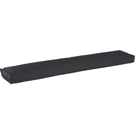 Coussin de palette Noir 200 x 40 x 8 cm Tissu Oxford vidaXL