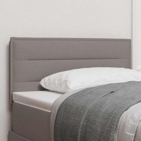 Tête de lit avec tête de lit Taupe 90 cm tissu vidaXL