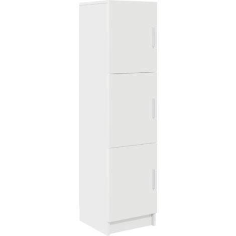 Buffet blanc Blanc Bois MDF Moyen Buffet blanc Rectangulaire vidaXL