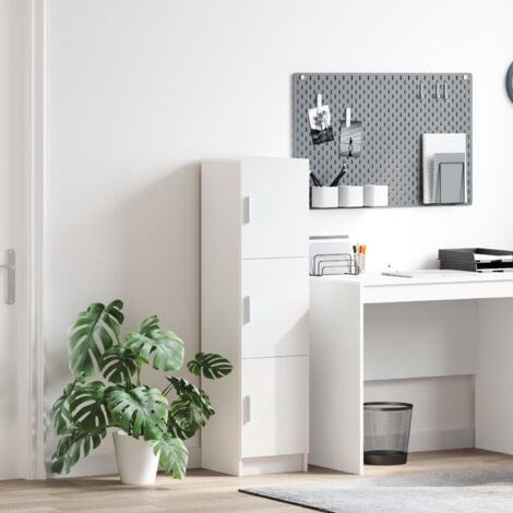 Buffet blanc Blanc Bois MDF Moyen Buffet blanc Rectangulaire vidaXL