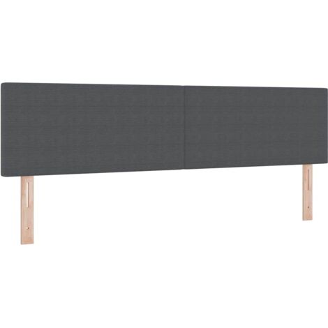 Tête de lit Gris foncé 180 cm Tissu en velours côtelé vidaXL