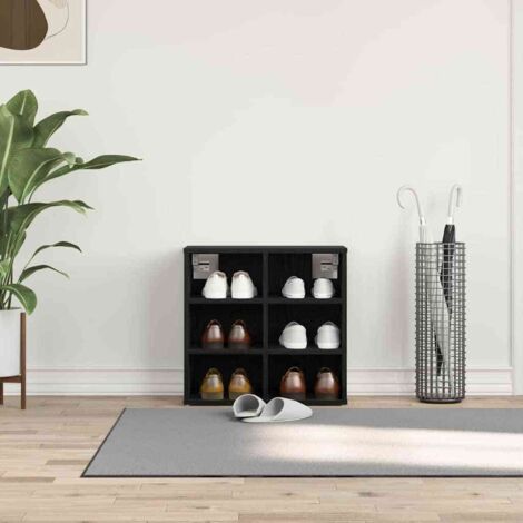 Cabinet à chaussures avec étagère Chêne noir 52 x 30 x 50,5 cm vidaXL