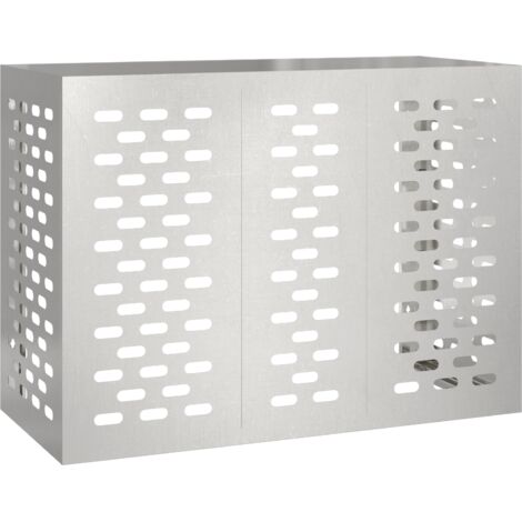 Vidaxl – Housse de climatiseur argent 110 x 50 x 80 cm – Acier inoxydable résistant à l'eau – Protection contre surchauffe – Design moderne