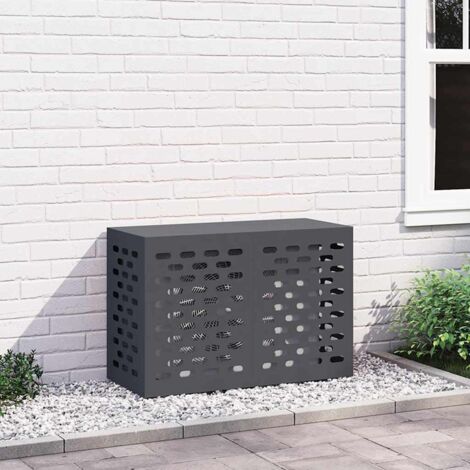 Vidaxl – Housse de climatiseur en acier anthracite 90 x 40 x 60 cm – Protection extérieure contre intempéries – Design moderne et durable