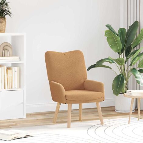 Fauteuil relaxant Beige 63 x 67 x 94 cm tissu vidaXL (1/5)