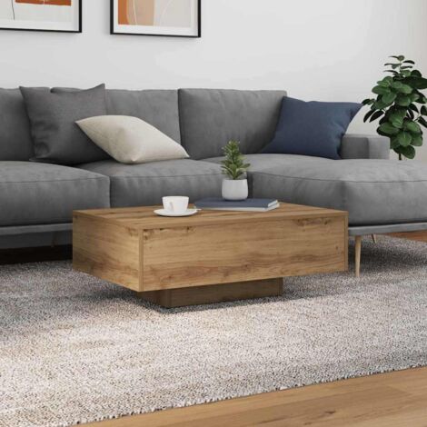 Table basse Chêne artisanal 85 x 55 x 31 cm Bois d'ingénierie vidaXL