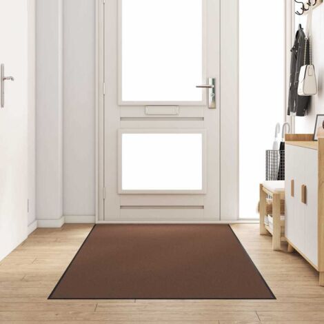 Tapis d'entrée Autre Marron et Noir 120 x 250 cm vidaXL