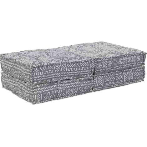 Canapé Modulable 2 pcs Gris clair 70 x 70 x 36 cm tissu vidaXL