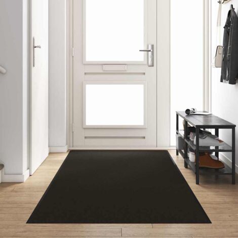 Tapis d'entrée Autre Noir 120 x 350 cm Polypropylène et vinyle vidaXL (1/5)