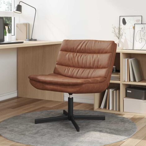 Chaise pivotante Marron 63 x 75 x 76 cm PU antique vidaXL (1/5)