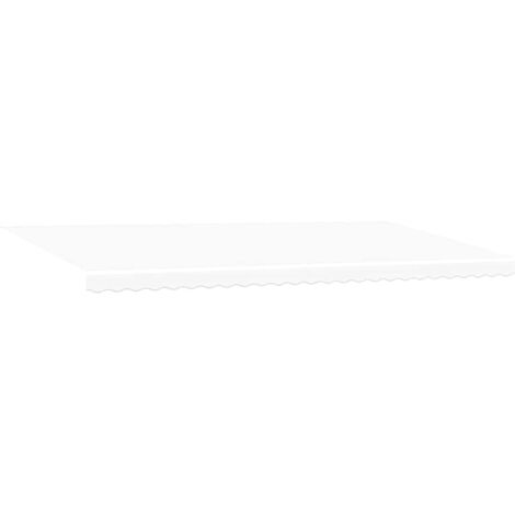 Toile de rechange pour auvent Blanc 6 × 3,5 m Polyester vidaXL