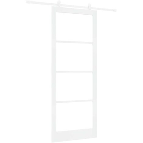 Porte Coulissante ORKDAL Blanc 93 x 232 cm Bois et métal vidaXL