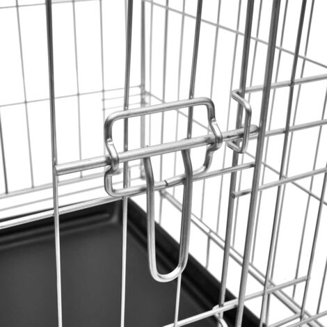 Cage métallique et pliable pour chiens M vidaXL