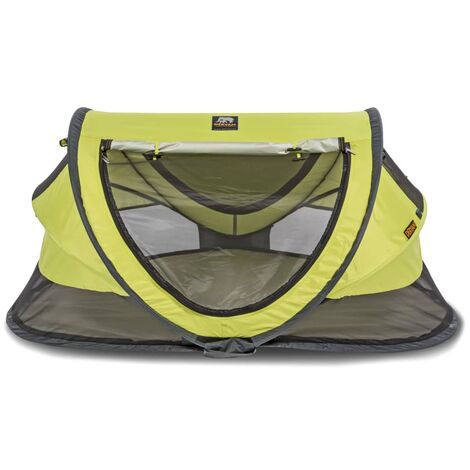 Deryan Lit D Enfant De Voyage Avec Moustiquaire Vert Citron Modele 2