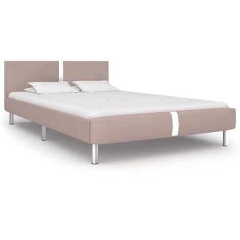 Cadre de lit sans matelas cappuccino similicuir 140x200 cm vidaXL (1/5)