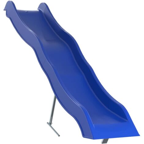Vidaxl – Toboggan de jeu bleu 210x40 cm en polypropylène – Résistant aux chocs – Pour installation à 118 cm de hauteur – Usage extérieur