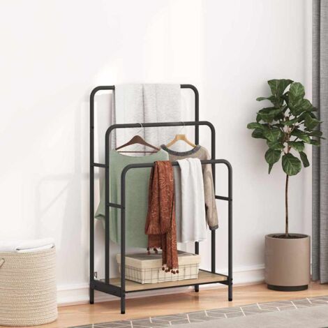 Porte-vêtements avec étagère Chêne sonoma 60 x 30 x 100,5 cm vidaXL (1/5)