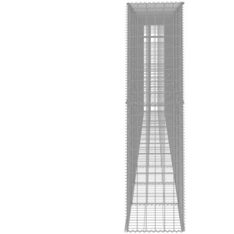 Mur en gabion avec couvercle Acier galvanisé 600 x 50 x 200 cm vidaXL