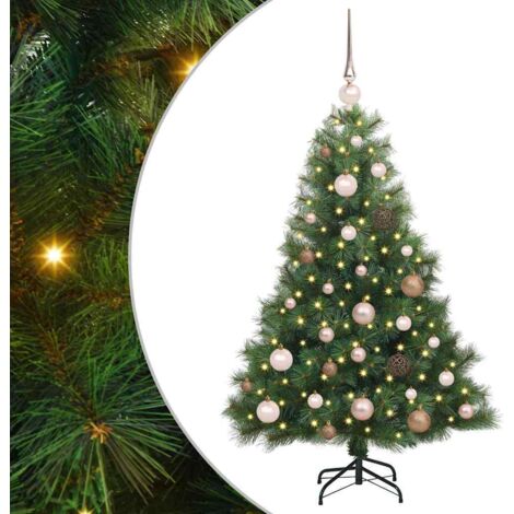 vidaXL Sapin de Noël artificiel avec 150 LED Vert 120 cm PE et PVC