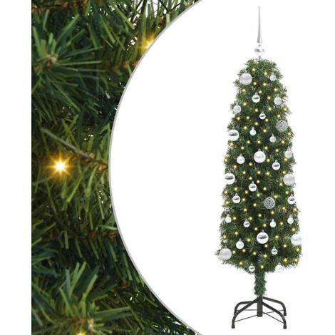 Sapin de Noël artificiel Vert 150 cm PVC et acier et plastique vidaXL
