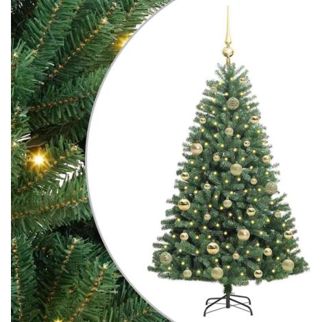 Sapin de Noël Artificiel à Branches Articulées Vert 120 cm vidaXL (1/5)