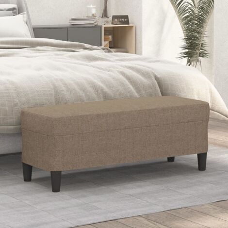 Banc Taupe 100x35x41 cm Tissu vidaXL