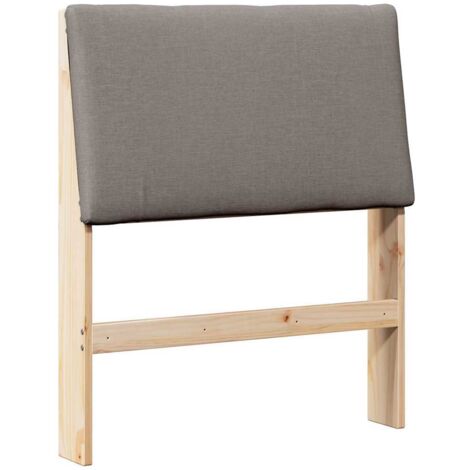 Vidaxl tête de lit capitonnée brun et gris foncé 180 cm pin massif