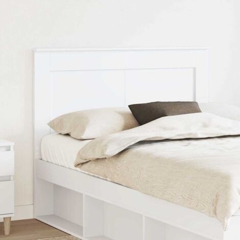 Tête de lit avec tête de lit Blanc 120 cm Bois d'ingénierie vidaXL (1/5)