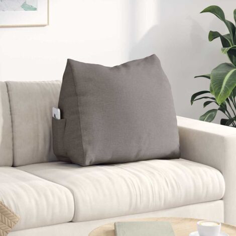 Coussin de Dos Taupe 60 x 20 x 50 cm tissu vidaXL