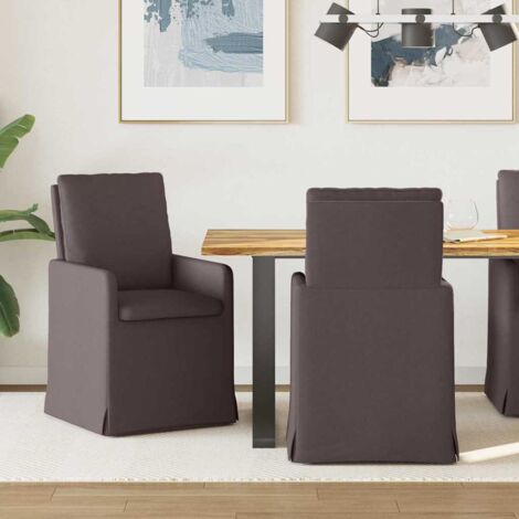 Chaises de salle à manger 2 pcs Marron foncé 57 x 67 x 98 cm vidaXL (1/5)
