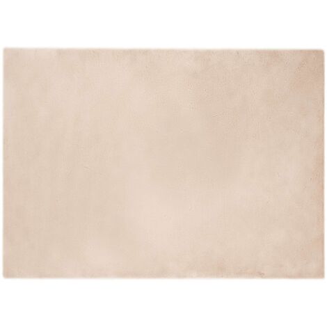 Tapis antidérapant en fausse de lapin OLITE Taupe 200 x 280 cm vidaXL (1/5)