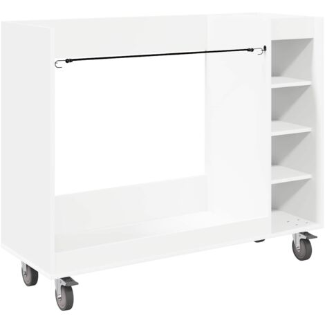 Armoire de Golf avec roue Uni Blanc 120 x 45 x 98 cm vidaXL