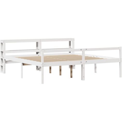 Lit pour personne âgée avec tête de lit sans matelas 200x200 cm vidaXL (1/5)