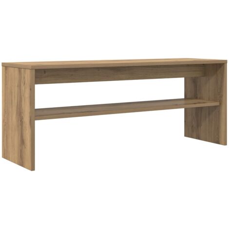 Meuble TV Chêne artisanal 100 x 30 x 40 cm Bois d'ingénierie vidaXL (1/5)