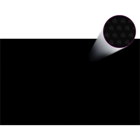 Couverture de piscine Noir 260 x 160 cm PE vidaXL