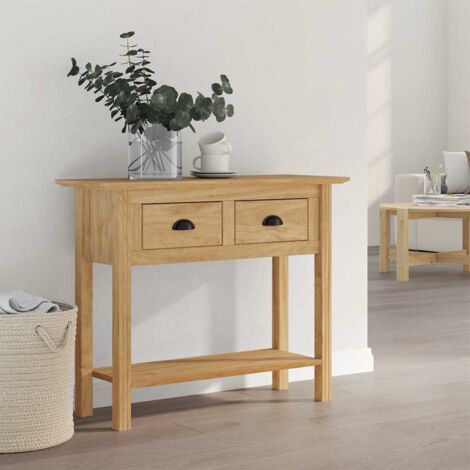 Table console 100x35x75 cm bois de manguier massif