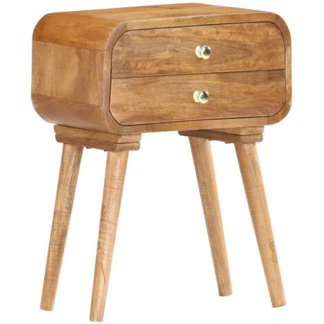 Table de chevet 43 x 30 x 58 cm Bois de manguier massif vidaXL (1/5)