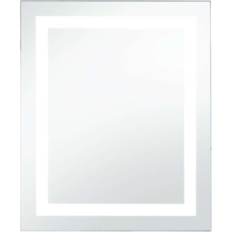 Miroir à LED pour salle de bains et capteur tactile 60x80 cm vidaXL (1/5)