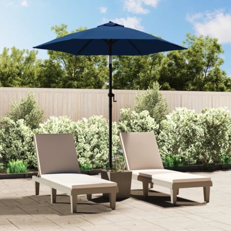 Parasol Bleu 200x224 cm Aluminium vidaXL