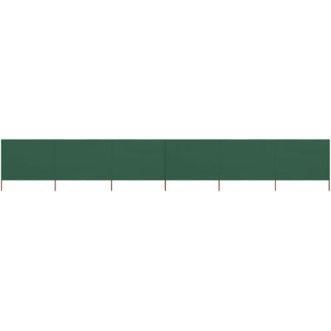 Paravent 6 panneaux Tissu 800 x 160 cm Vert vidaXL