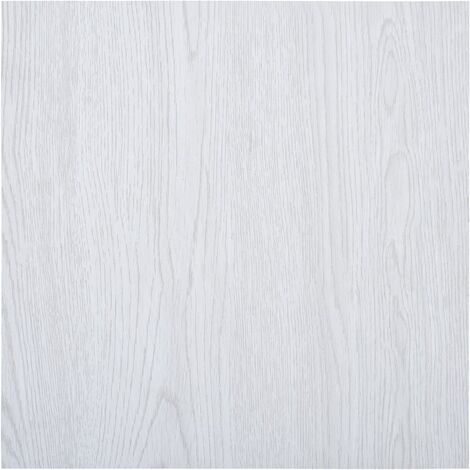 Dalles de plancher autoadhésives 5,11 m² PVC blanc vidaXL