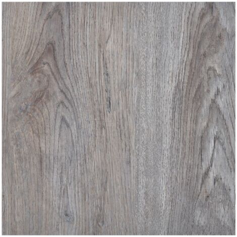 Dalles de plancher autoadhésives 5,11 m² PVC marron clair vidaXL