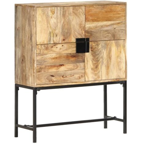 Buffet 80x30x100 cm Bois de manguier massif vidaXL (1/5)