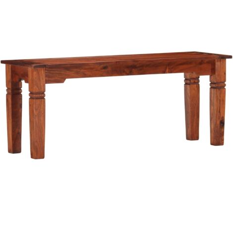 Banc 110 cm Bois d'acacia solide vidaXL (1/5)