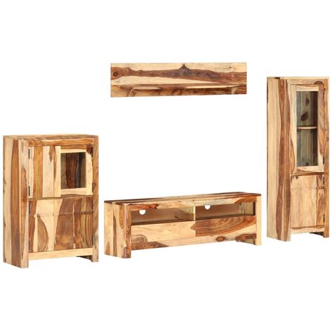 Ensemble de meuble TV avec tiroir Marron 120 x 30 x 39 cm bois vidaXL (1/5)