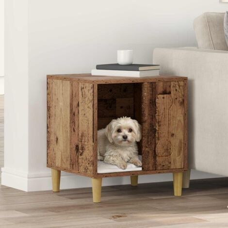 Maison pour Chiens Bois ancien 44 x 42 x 49 cm vidaXL (1/5)