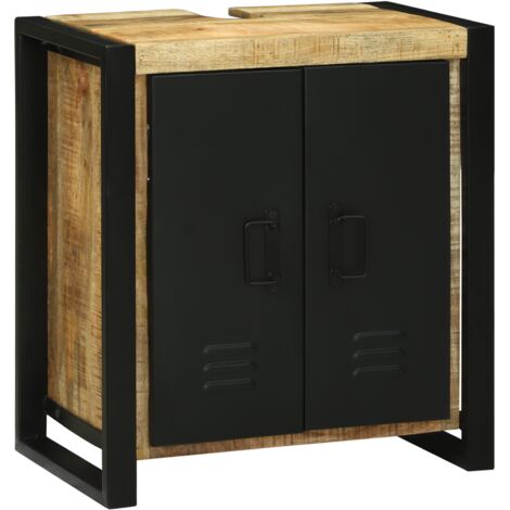 Meuble sous évier Marron 55 x 35 x 60 cm Bois de mangue massif vidaXL
