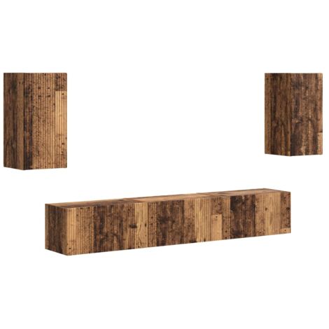 Ensemble meuble TV 5 pcs Bois ancien Bois d'ingénierie vidaXL (1/5)